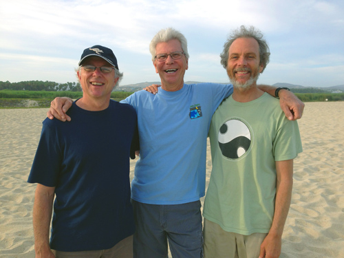 The Three Musoteers of Baja! From left to right, Tripp, Bob Magnusson, and Peter.