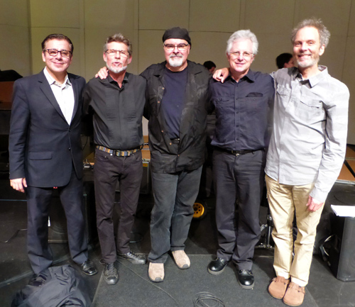 Bop Moderno group at Point Loma Nazarene University. Gilbert, Gunnar, Duncan, Tripp and Peter Photo by Barbara Wise